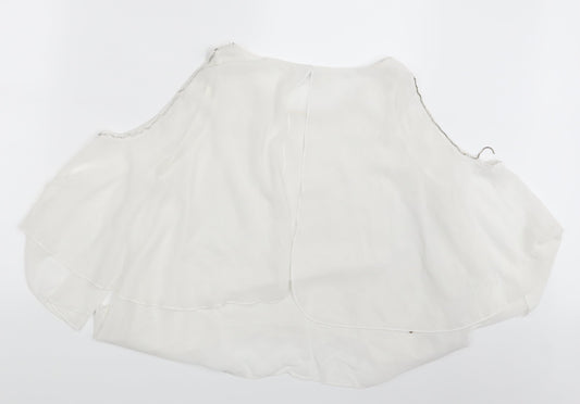 Cherry Koko Womens Ivory   Basic Blouse Size S