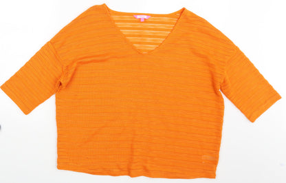 Womens UK Size 12 NEXT Orange Pullover Jumper