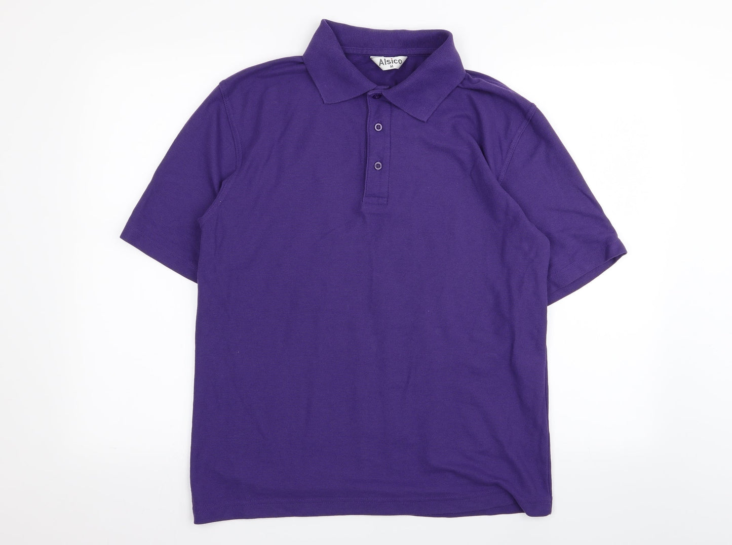 alsico Mens Purple    Polo Size M