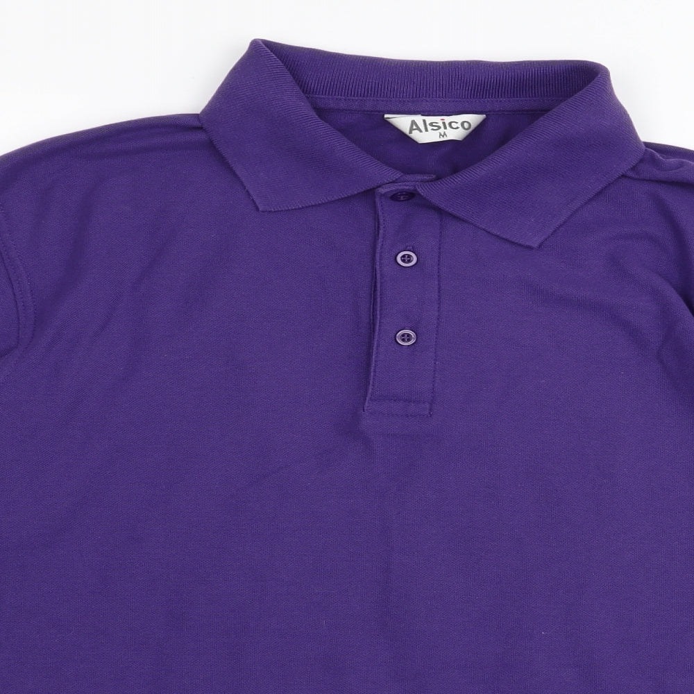 alsico Mens Purple    Polo Size M