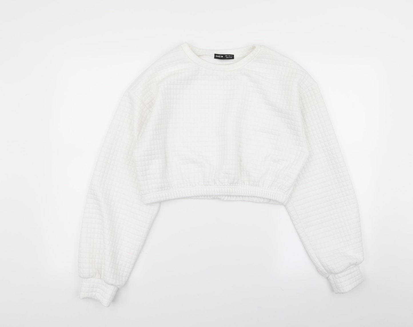 SheIn Womens White   Pullover Jumper Size S