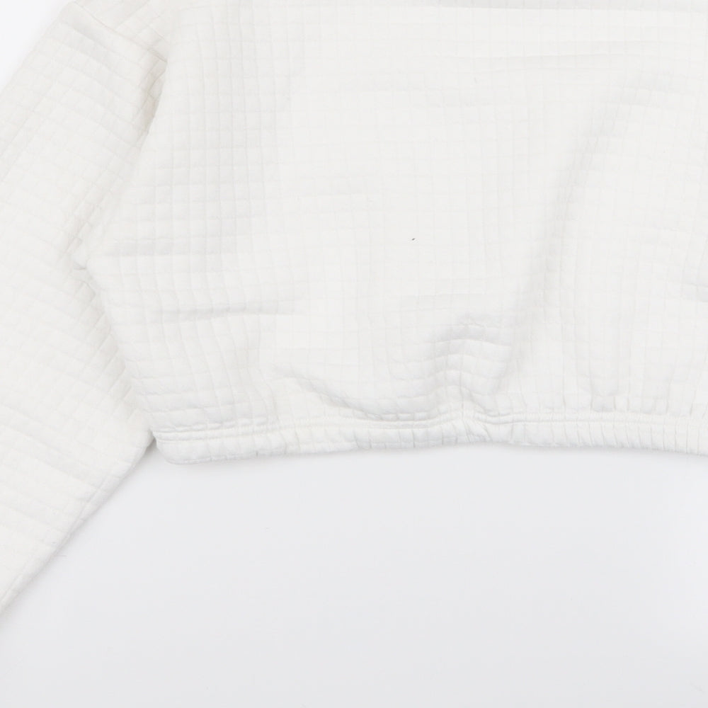 SheIn Womens White   Pullover Jumper Size S