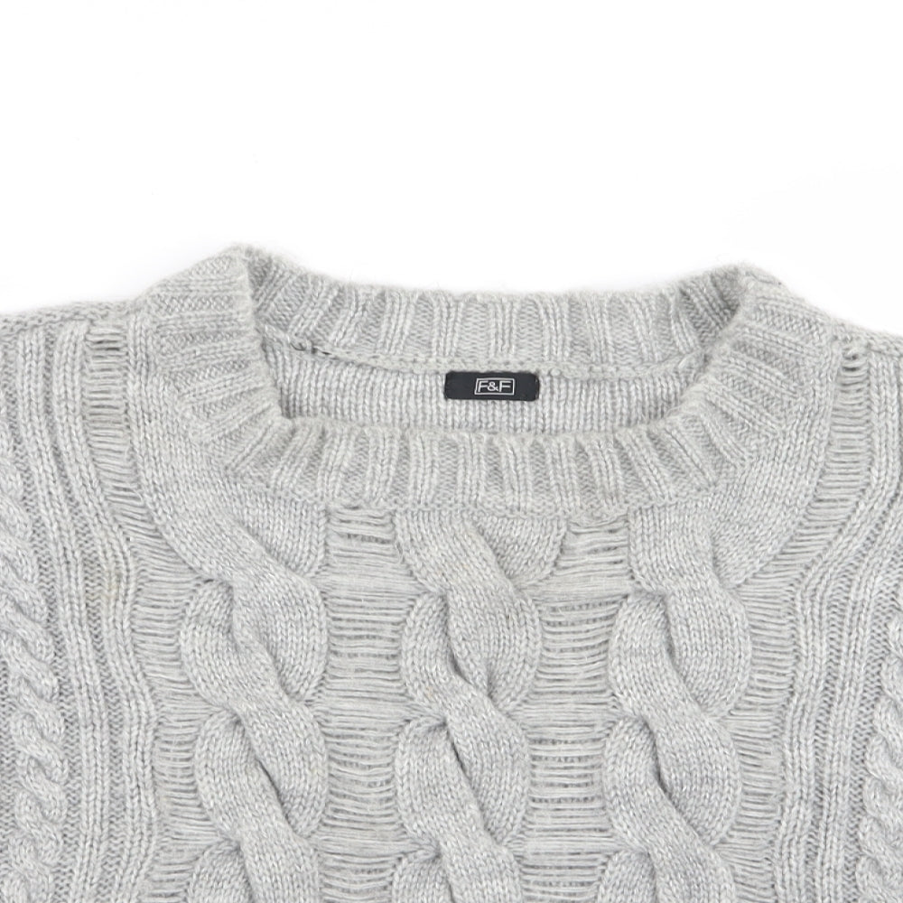 F&F Womens Grey   Pullover Jumper Size 14