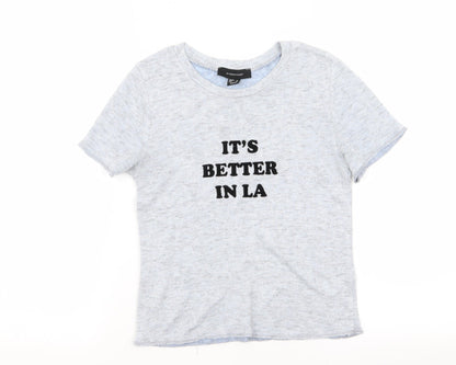 Primark Womens Blue   Basic T-Shirt Size 6