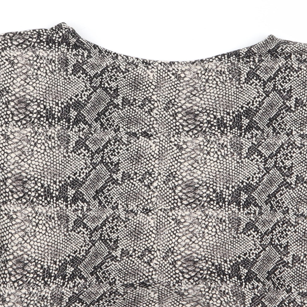 Primark Womens Multicoloured Geometric  Basic T-Shirt Size 6