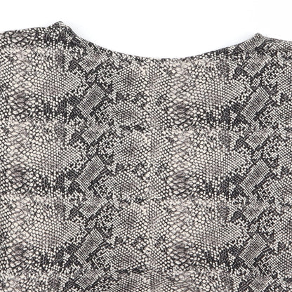 Primark Womens Multicoloured Geometric  Basic T-Shirt Size 6