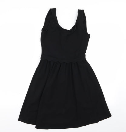 Warehouse Womens Black   Fit & Flare  Size 8