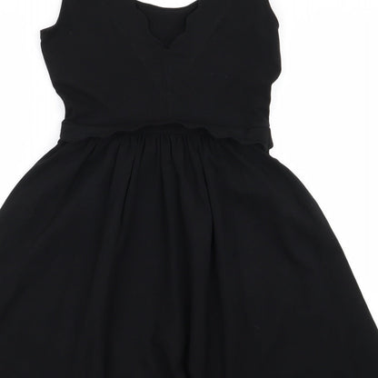 Warehouse Womens Black   Fit & Flare  Size 8