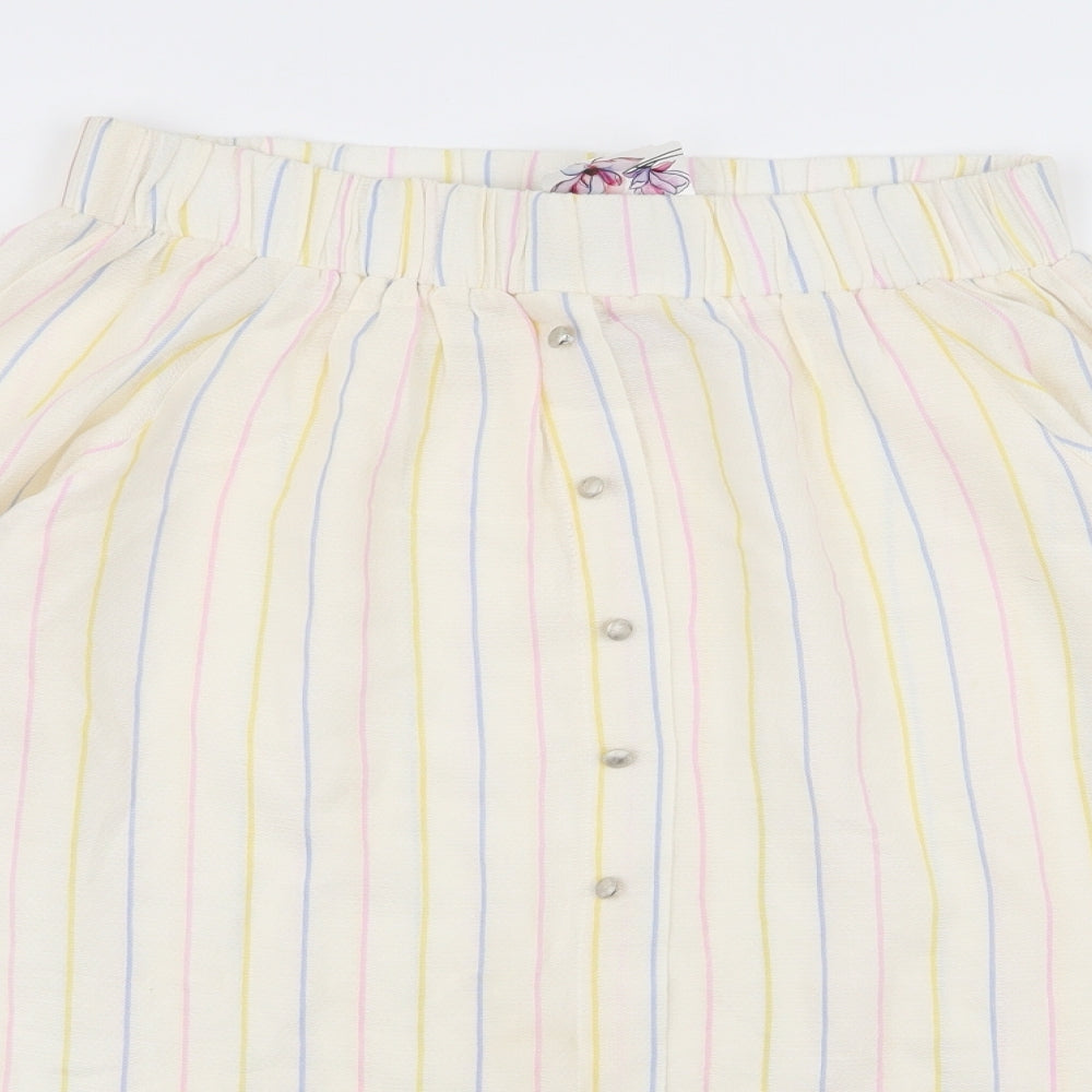 actuel Womens Multicoloured Striped  Basic Blouse Size M