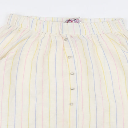 actuel Womens Multicoloured Striped  Basic Blouse Size M