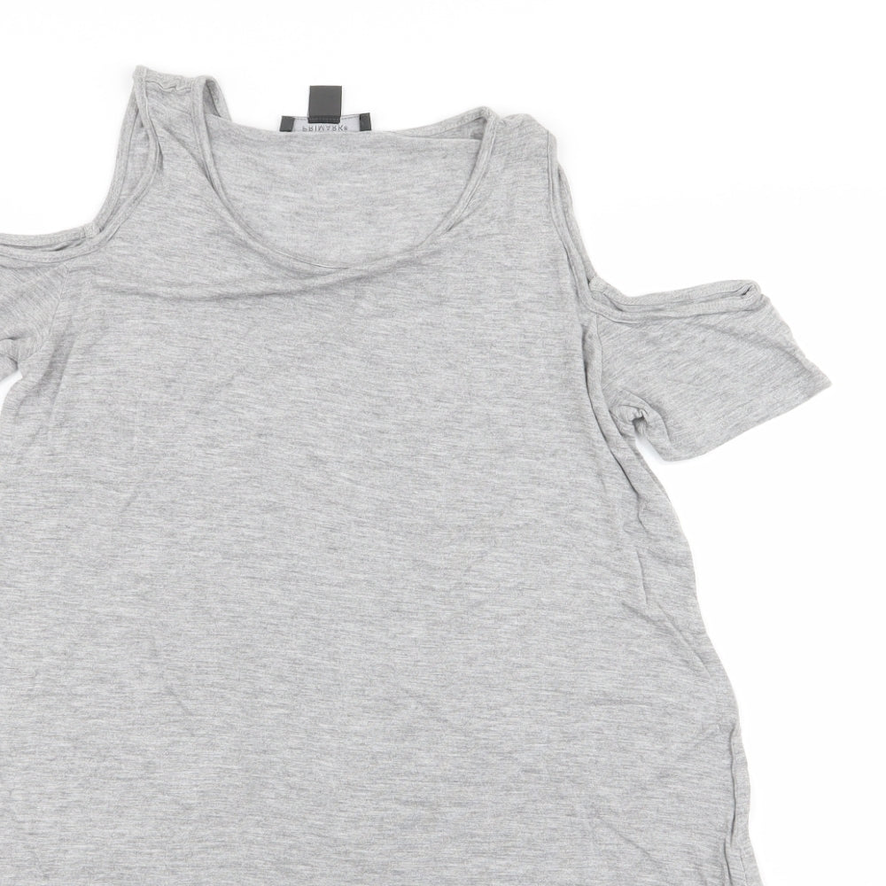 Primark Womens Grey   Basic T-Shirt Size 8