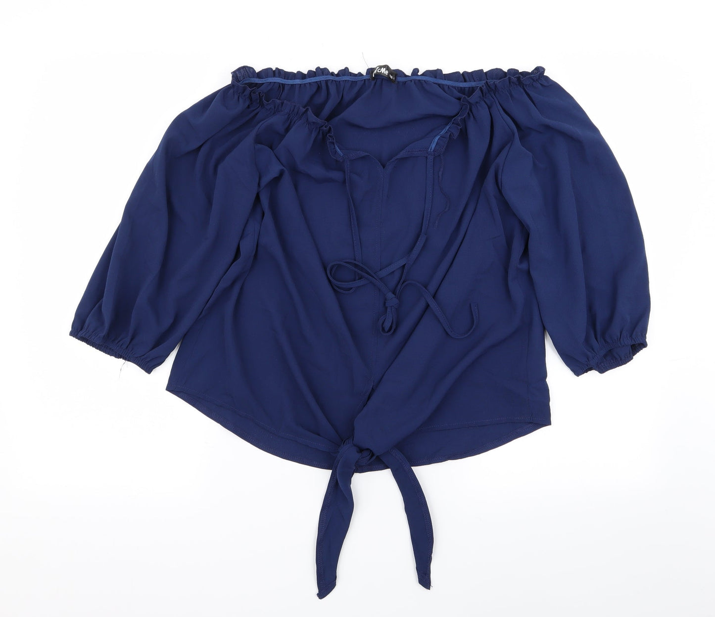 Womens UK Size L chicme Blue Basic Blouse