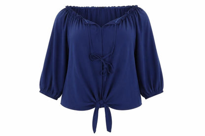 Womens UK Size L chicme Blue Basic Blouse