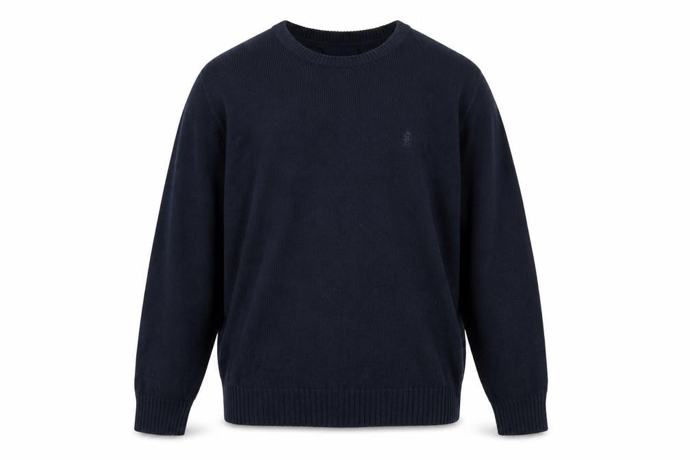 Mens UK Size M Easy Blue Pullover Jumper