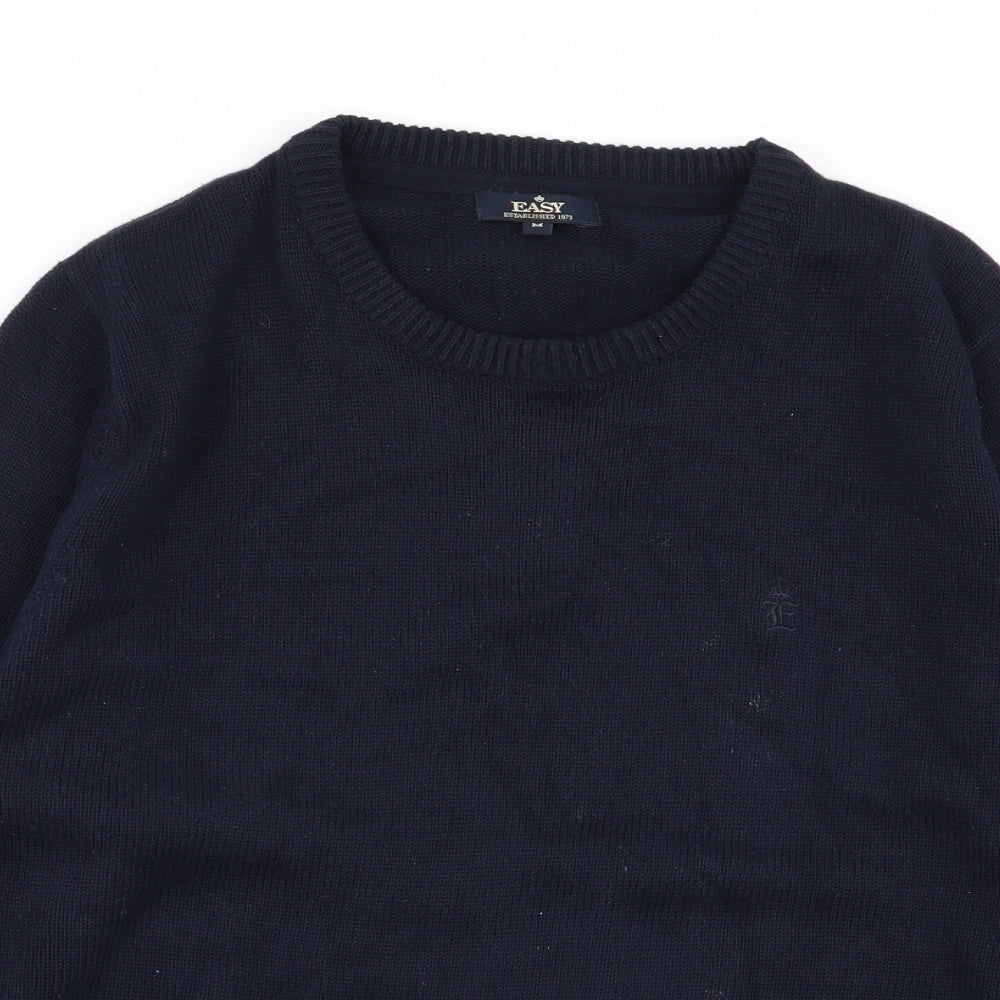 Easy Mens Blue   Pullover Jumper Size M
