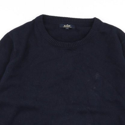 Easy Mens Blue   Pullover Jumper Size M