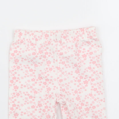 Asda George Girls Multicoloured Floral  Jogger Trousers Size 3-6 Months  - leggings