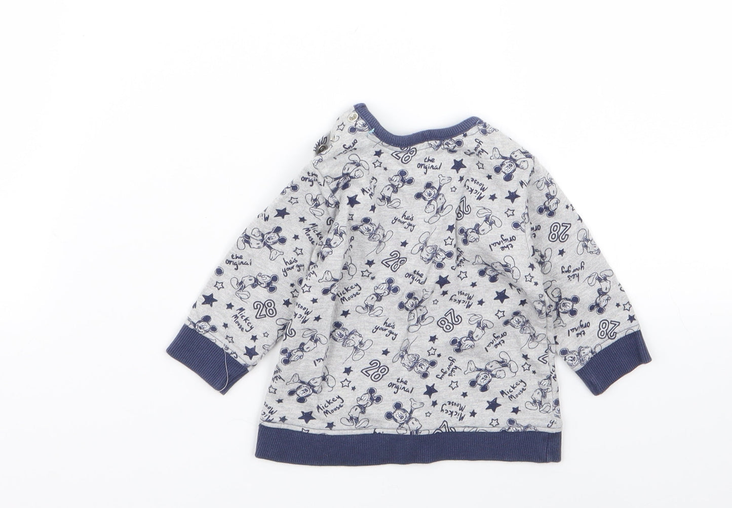 Asda George Boys Multicoloured Geometric  Pullover Jumper Size 0-3 Months  - disney