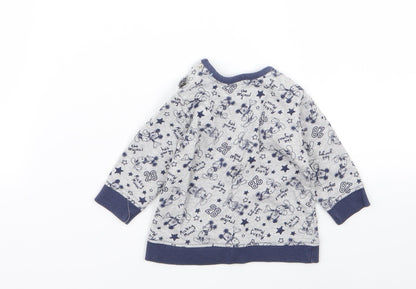Asda George Boys Multicoloured Geometric  Pullover Jumper Size 0-3 Months  - disney