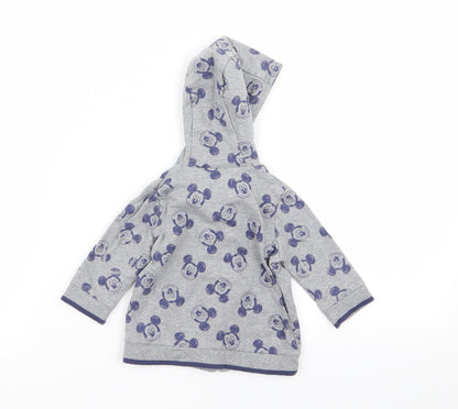 Asda George Boys Multicoloured Geometric  Full Zip Jumper Size 0-3 Months  - DISNEY