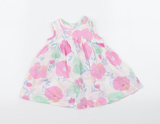 bluezoo Girls Multicoloured Floral  Fit & Flare  Size 3-6 Months