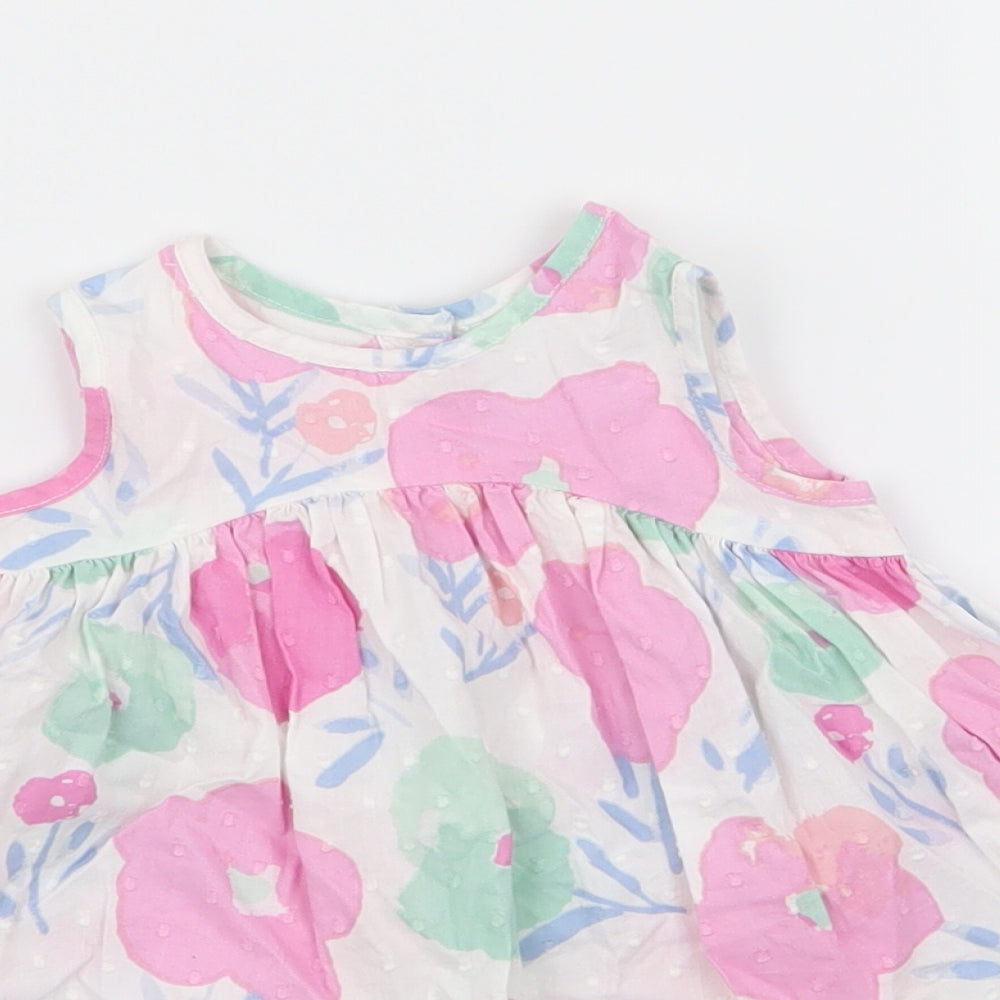 bluezoo Girls Multicoloured Floral  Fit & Flare  Size 3-6 Months