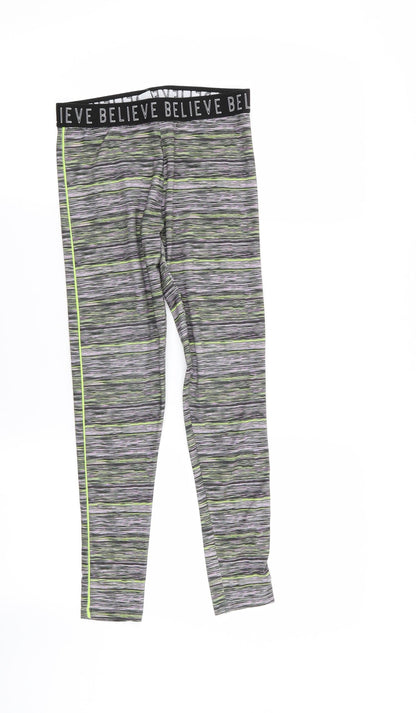TU Girls Multicoloured Striped  Jegging Trousers Size 11 Years - LEGGINGS