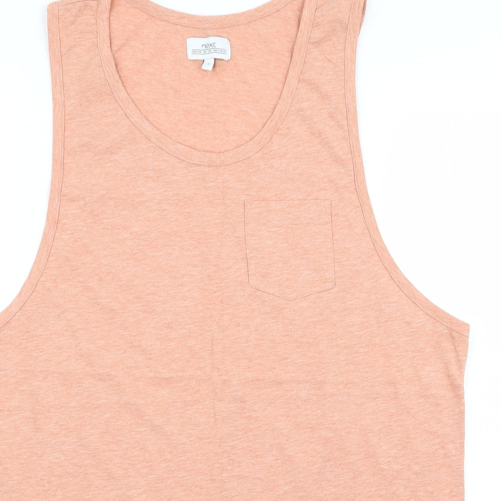 NEXT Mens Beige    T-Shirt Size S