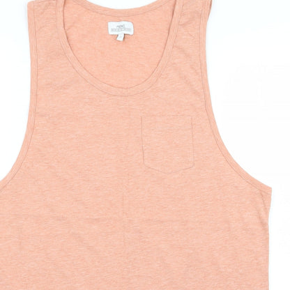 NEXT Mens Beige    T-Shirt Size S