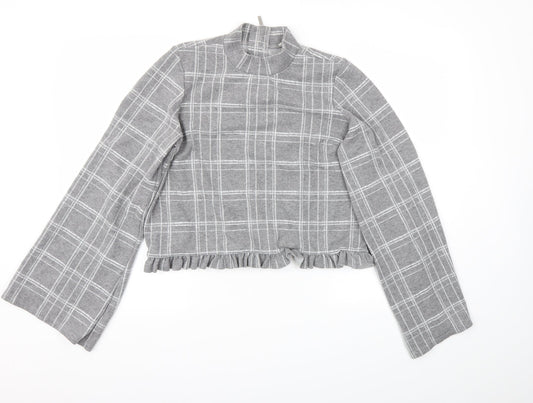 Womens UK Size 12 River Island Grey Pullover Jumper