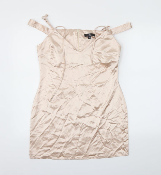 Missguided Womens Pink   Fit & Flare  Size 10