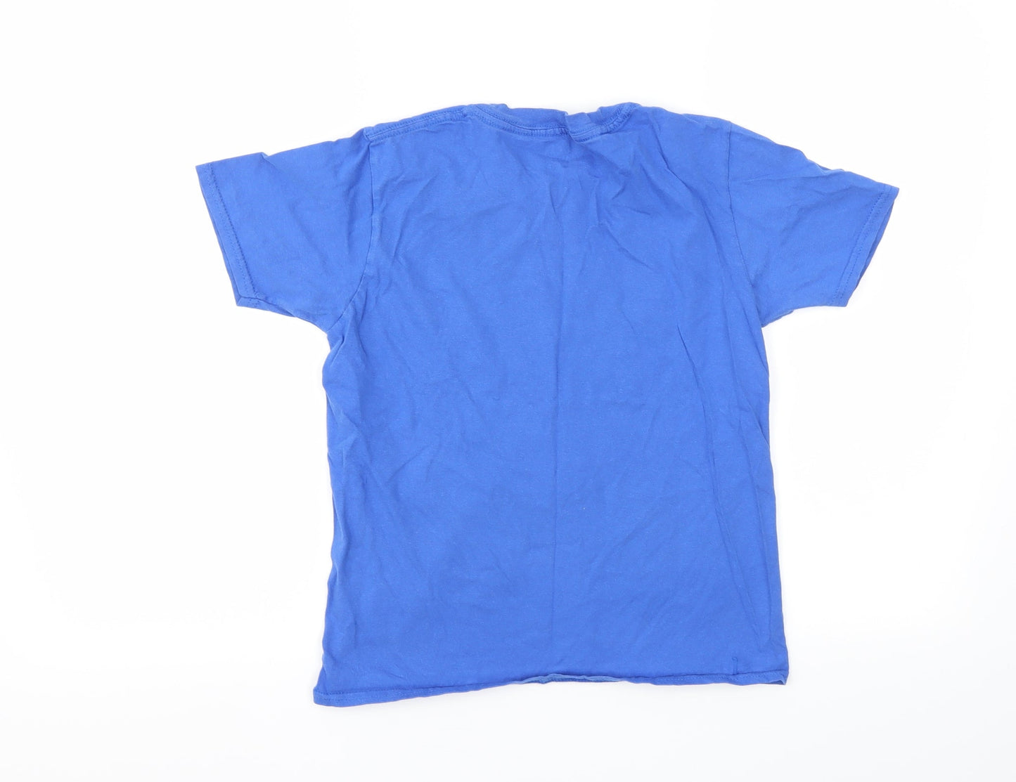 Gildan Girls Blue   Basic T-Shirt Size S