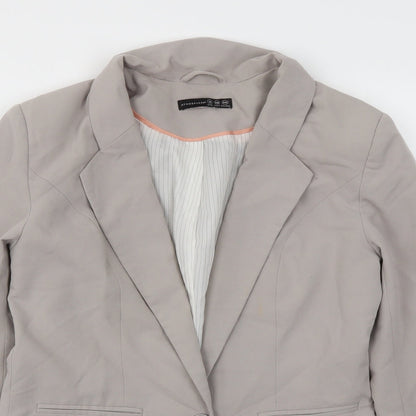 Primark Womens Grey   Jacket Blazer Size 10