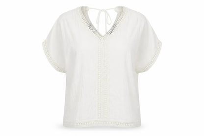 Womens UK Size 12 New Look White Basic T-Shirt