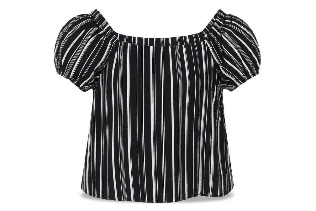 Womens UK Size 8 New Look Black Basic Blouse