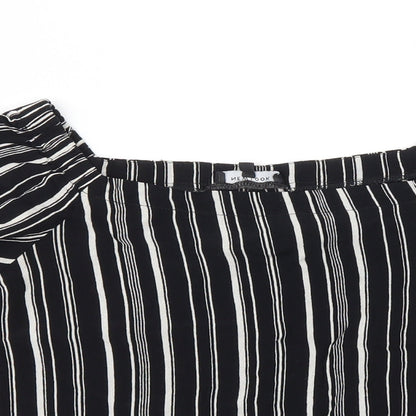 Womens UK Size 8 New Look Black Basic Blouse