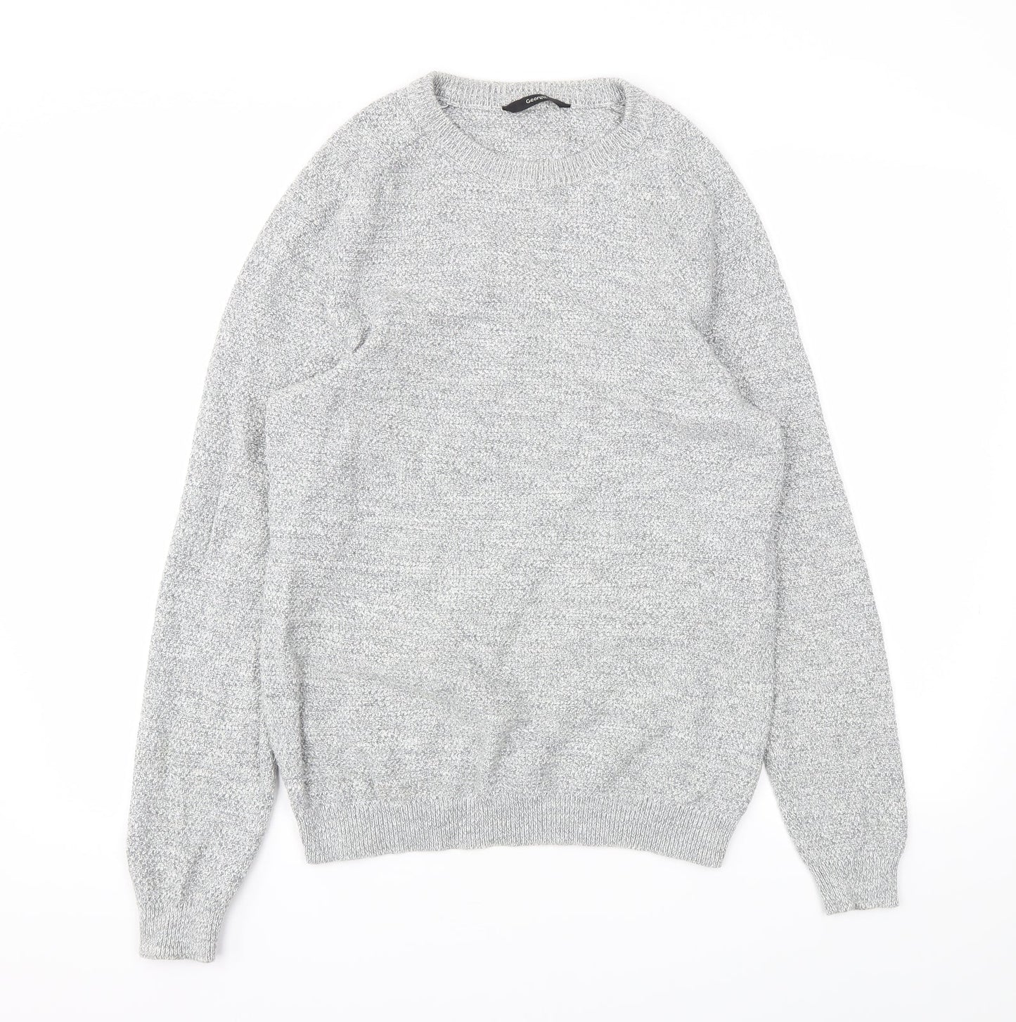 George Mens Grey   Pullover Sweatshirt Size S