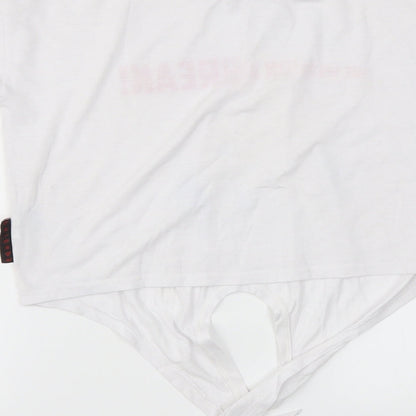 Primark Womens White   Basic T-Shirt Size 4