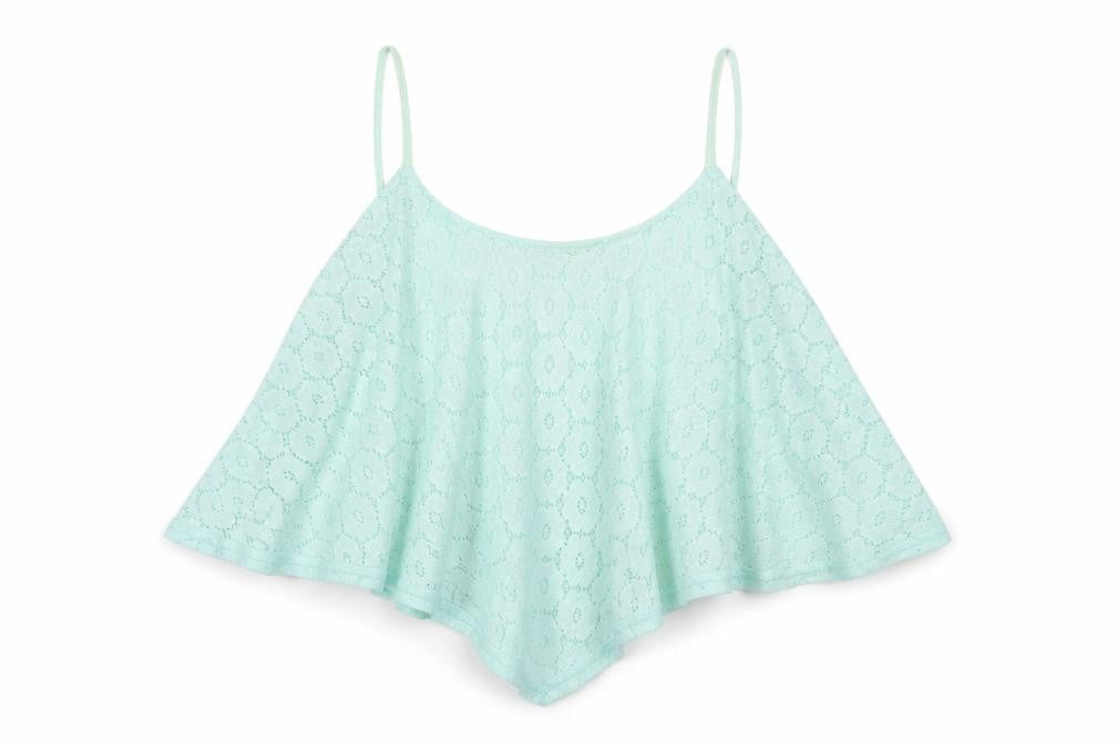 Womens UK Size 10 New Look Green Basic T-Shirt
