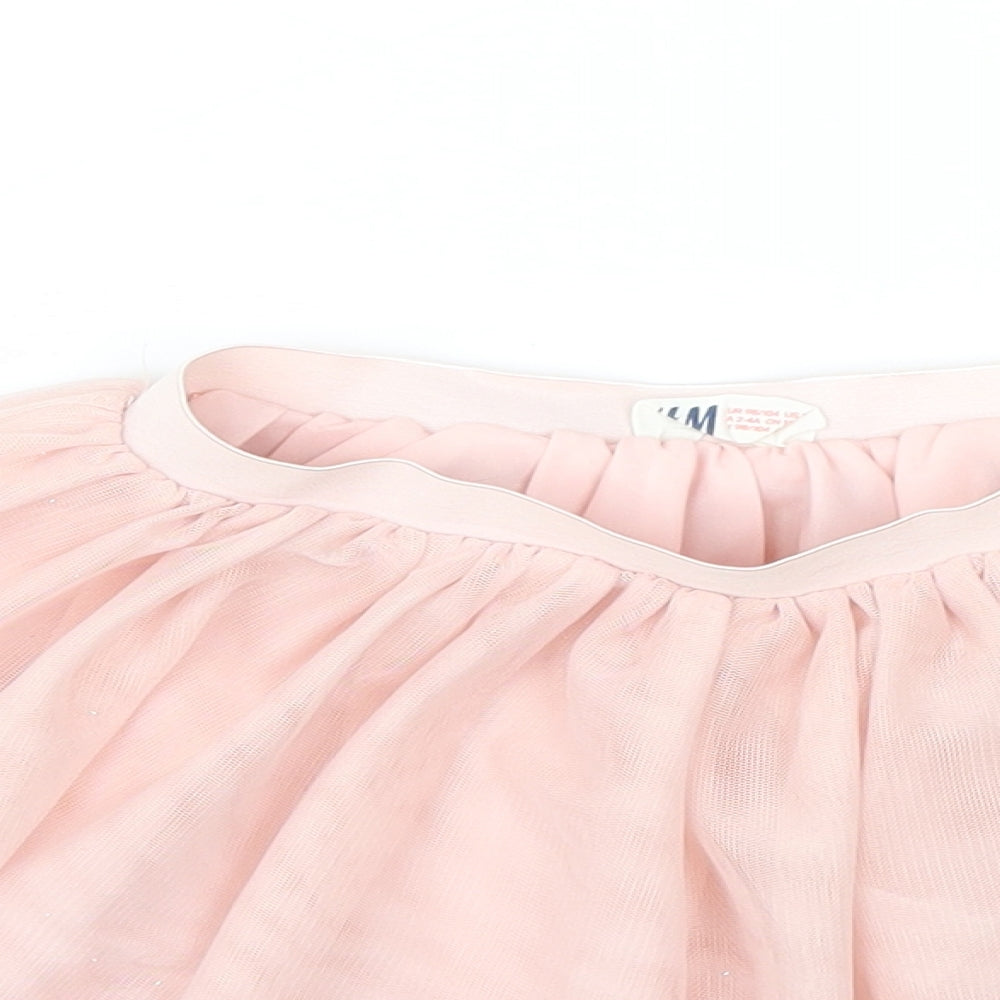 H&M Girls Orange   Flare Skirt Size 3-4 Years