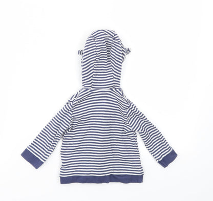George Boys Blue Striped  Basic Jacket Jacket Size 3-6 Months