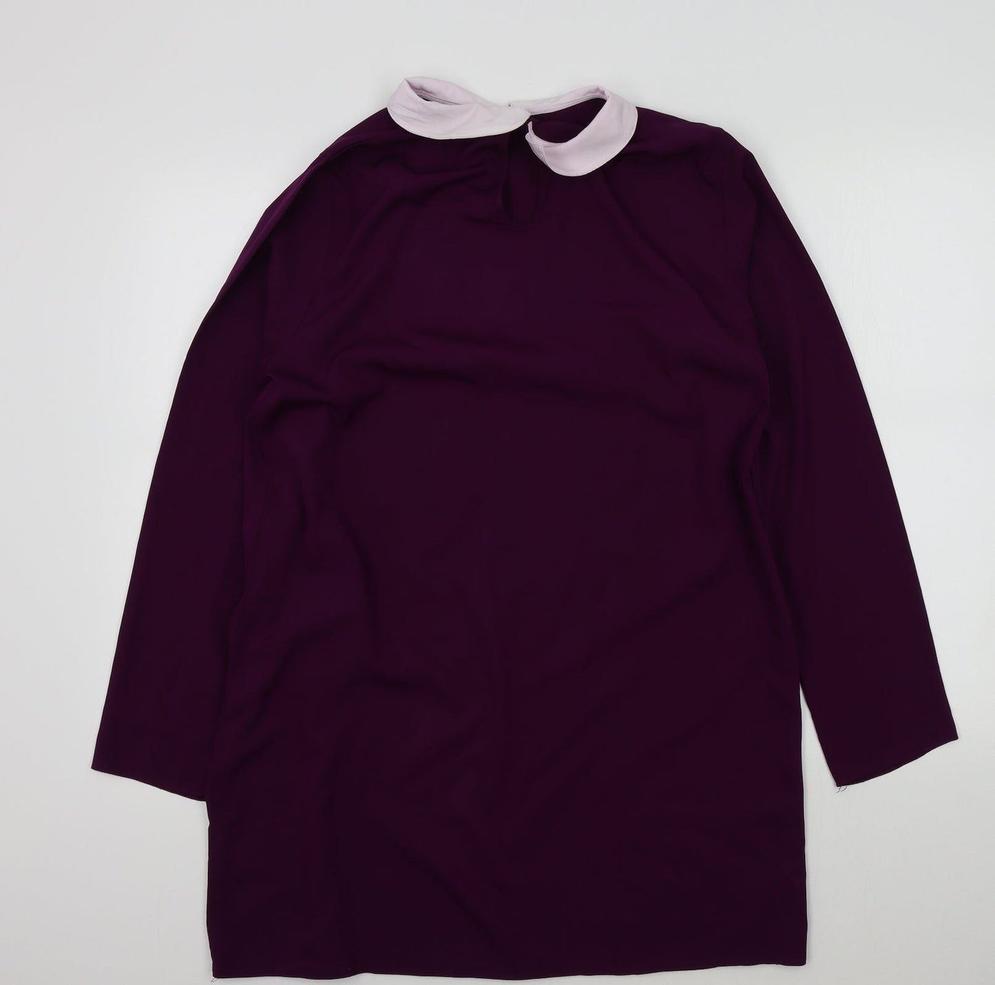 Boohoo Womens Purple   Basic Blouse Size 12