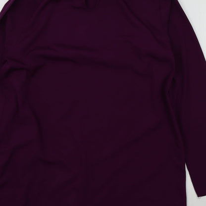 Boohoo Womens Purple   Basic Blouse Size 12
