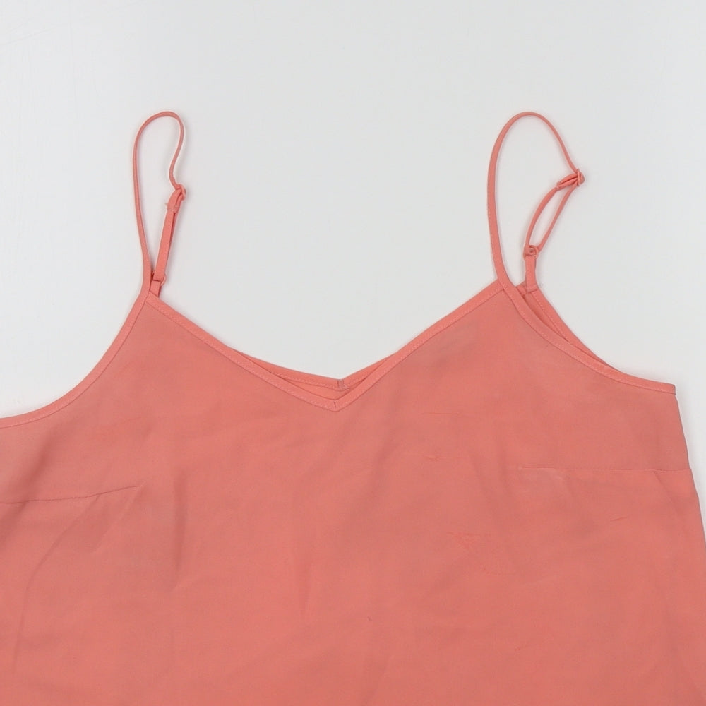 George Womens Pink Colourblock  Basic T-Shirt Size 10