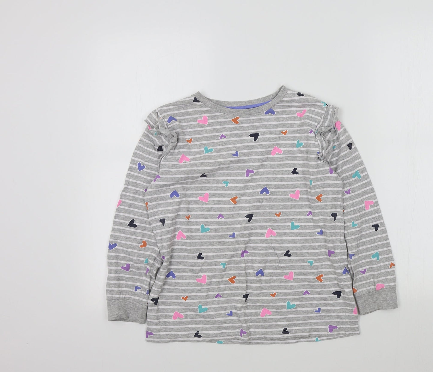 starry eyed Girls Grey Colourblock  Pullover Jumper Size 12 Years