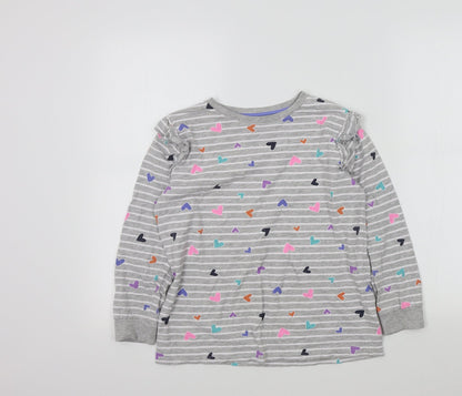 starry eyed Girls Grey Colourblock  Pullover Jumper Size 12 Years