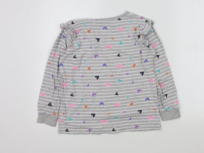 starry eyed Girls Grey Colourblock  Pullover Jumper Size 12 Years