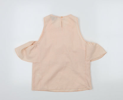 Primark Womens Orange Colourblock  Basic Blouse Size 4