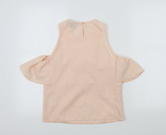 Primark Womens Orange Colourblock  Basic Blouse Size 4