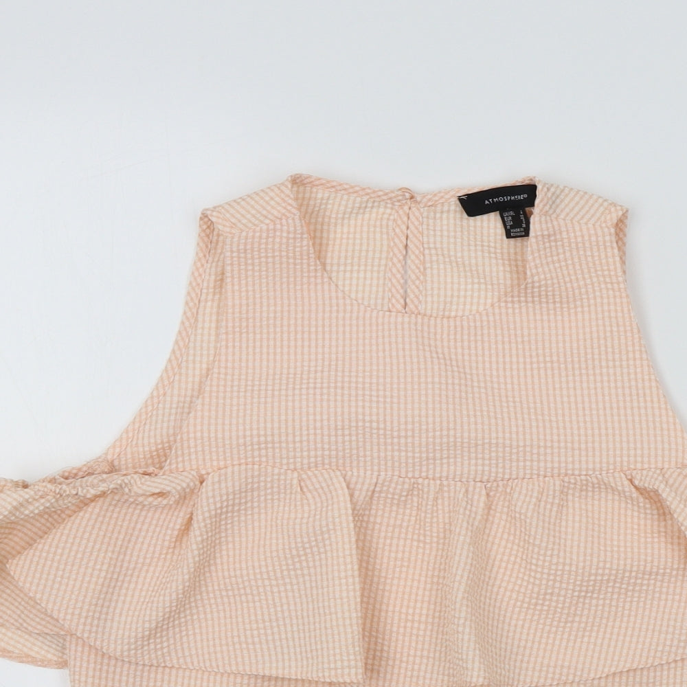 Primark Womens Orange Colourblock  Basic Blouse Size 4